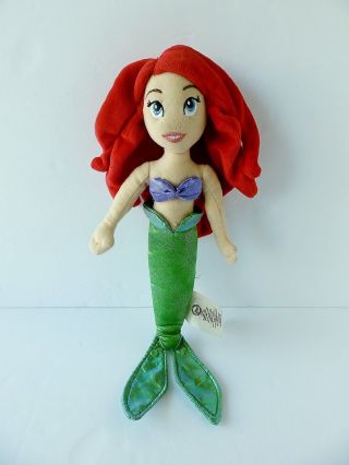 Disney Store The Little Mermaid Ariel 12 " Stuffed Plush Doll