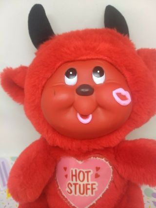 Vintage Valentine Plush Red Devil Hot Stuff Stuffed Animal Cute Love Gift 2