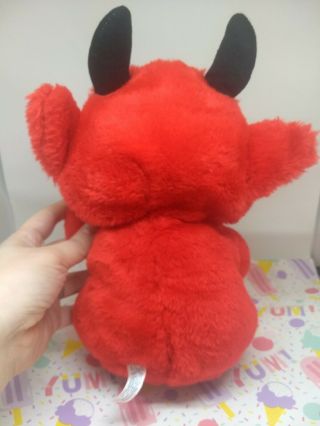 Vintage Valentine Plush Red Devil Hot Stuff Stuffed Animal Cute Love Gift 4