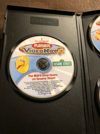 Playskool Videonow Jr.  Sesame Street 3 - Disc Pack 3 PVD Personal Video Disc 3