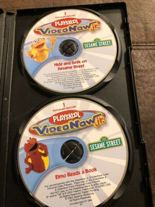 Playskool Videonow Jr.  Sesame Street 3 - Disc Pack 3 PVD Personal Video Disc 4