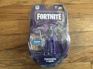Fortnite Teknique Toy Action Figure Pickaxe Account Black Knight Trading Card