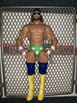 Macho Man Randy Savage Wwe Mattel Elite All Star Wrestling Figure Exclusive Mic