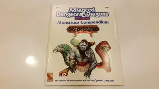 Advanced Dungeons & Dragons Ad&d 2nd Edition Monstrous Compendium Al - Qadim