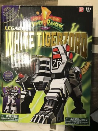 Mighty Morphin Power Rangers Legacy White Tigerzord,  Loose