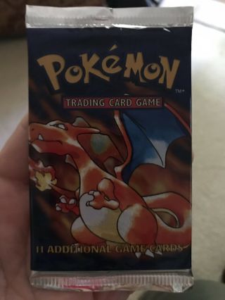 Pokemon Base Set Booster Pack (charizard Cover)