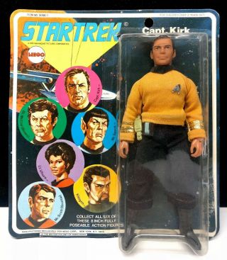 1st Issue 1974 Mego Star Trek Action Figure Captain Kirk Open Package