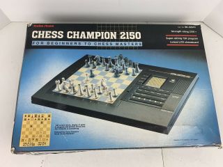 Radio Shack Chess Champion 2150 Electronic Game Toy & Box Gary Kasparov