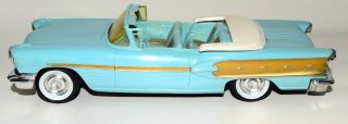 Scarce Vintage 1958 PONTIAC BONNEVILLE CONVERTIBLE Auto Dealer Promo Toy Vehicle 4