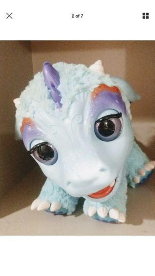 Fur Real Friends Torch My Blazin ' Dragon Pet Toy Blue interactive Play Toy 2015 2