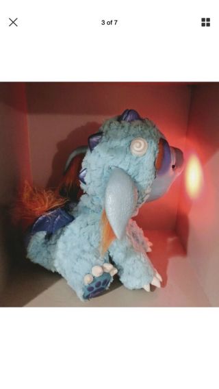 Fur Real Friends Torch My Blazin ' Dragon Pet Toy Blue interactive Play Toy 2015 3