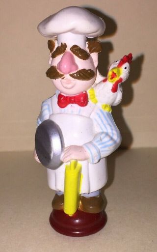 Muppets The Swedish Chef & Chickie 1999 Pvc 3” Figure From Germany