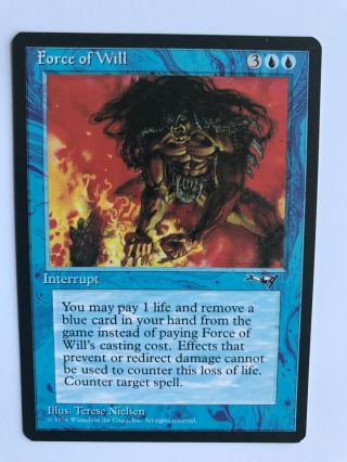 Force Of Will - Alliances - Magic The Gathering - Mtg - Instant Blue Interrupt D