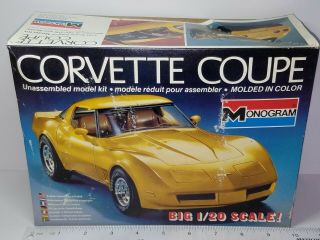 1/20 Monogram Chevrolet Corvette Coupe Model Kit