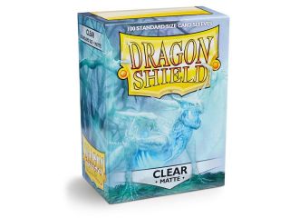 Clear Matte Case Display Dragon Shield Standard Size Sleeves - 10 Packs
