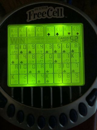 RADICA Big Screen FreeCell Handheld Electronic Game.  Sound Does Not Seem To Work 5