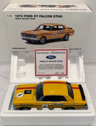 Biante 1:18 Ford Xy Falcon Gtho Phase 3 Shell Racing Team Norm Beechey Winton