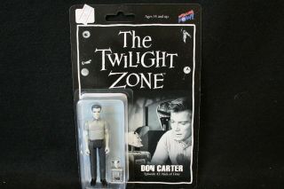 The Twilight Zone Don Carter Ep.  43 Nick Of Time Figure Black And White 3 3/4