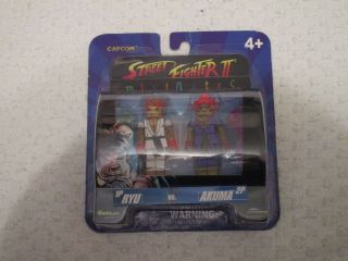 Capcom Street Fighter Ii Minimates Ryu & Akuma 2 Pack