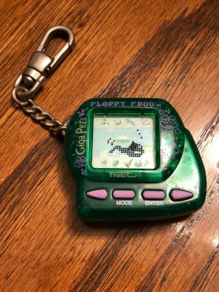 Giga Pets Floppy Frog Tiger 1997.