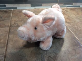 Vintage Pudgey the Piglet Battery Operated Plush Pig By Iwaya Corporation 1986 2