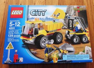 4201 Lego Pay Loader Dump Truck Tipper City Construction Mining Miner