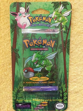 Pokemon Jungle Scyther Blister Booster Pack