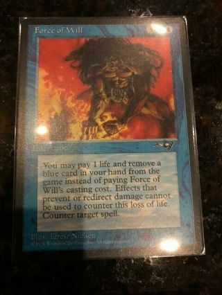 Magic The Gathering Mtg - Force Of Will (alliances) - Edh Commander - Nm