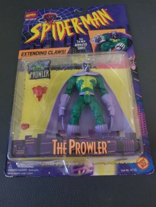 Marvel Comics Spider - Man Animated Series The Prowler Action Figure Toy Biz 1995