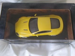 Hot Wheels 1:18 Aston Martin V8 Vantage Yellow Diecast Model Car
