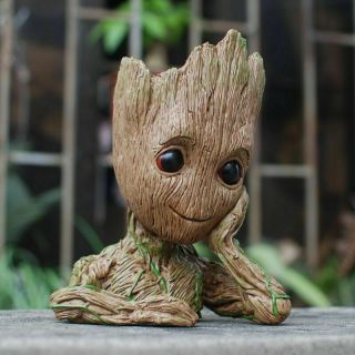 Guardians Of The Galaxy Baby Groot Figure Flowerpot Style Pen Pot Toy Best Gifts