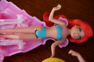 FIGURE Disney Princess Rapunzel Ariel Magic Clip Doll Dresses Polly Pocket Toys 5