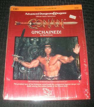 1984 Conan Unchained Tsr 9123 Dungeons & Dragons Ad&d