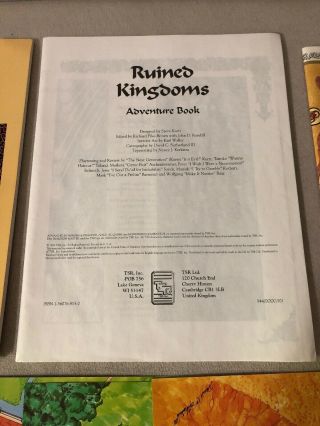Al - Qadim: Ruined Kingdoms by Steve Kurtz Adv Dungeons & Dragons Complete Set ‘94 4