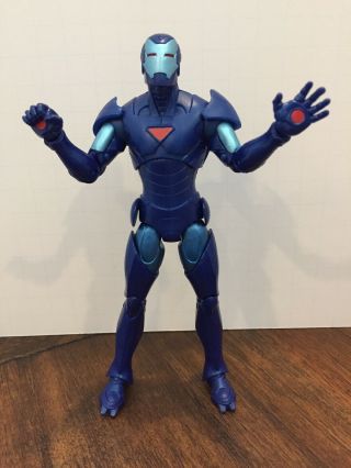 Iron Man Extremis Stealth Blue Variant Marvel Legends Terrax Baf Wave 6” Figure