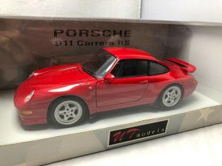 1/18 Scale Metal Die Cast Model Ut Models Porsche 911 Carrera Rs 993 Red 27816