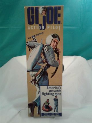 1964 Vintage Gijoe Gi Joe Rare Folded Box Pilot With Paper Work