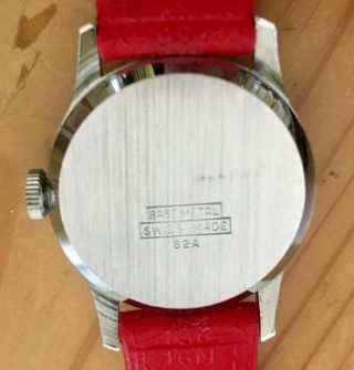 Vintage Big Bird Sesame Street Wind Up Wrist Watch Swiss Made 62A 2