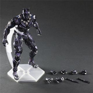 Play Arts Kai Marvel Black Panther Pvc Action Figure Collectible Model Toy