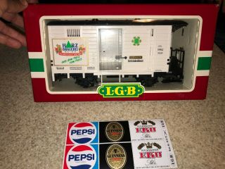 Lgb Lehmann 4031 Is Pepsi Boxcar Harz Brauerei W Box Extra Decals Train