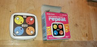 Vintage Tandy Radio Shack Electronic Pocket Repeat Computer Game W/ Box 1980s