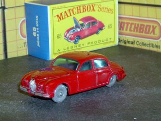 Matchbox Lesney Mark 2 Jaguar 3.  8 L Saloon 10x36gpw 65 B1 Sc4 Vnm & Crafted Box