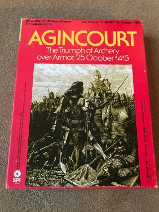 Spi - Agincourt - The Triumph Of Archery Over Armor 25 October 1415 - Unpunched