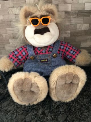 Tyco Real Talking Bubba Bear Plush Stuffed Animal Wise Crackin Country