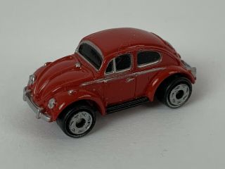 Vintage Micro Machines Vw Volkswagen Red Hard Top Beetle Slug Bug Toy Car