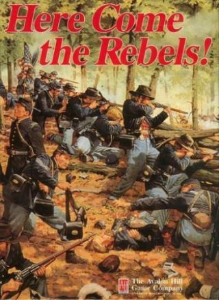 Avalon Hill Acw Here Come The Rebels Box Vg,