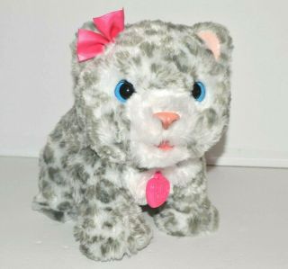 My Baby Snow Leopard Furreal Friends Interactive Toy Cat Plush Flurry Animal
