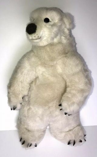 Animal Planet Discovery Channel 17” Standing Polar Bear Plush Stuffed Animal 4