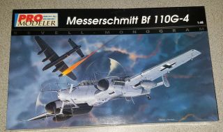 Vintage 1/48 Messerschmitt Bf 110g - 4 Pro - Modeler Kit By Monogram 85 - 5933 Mib