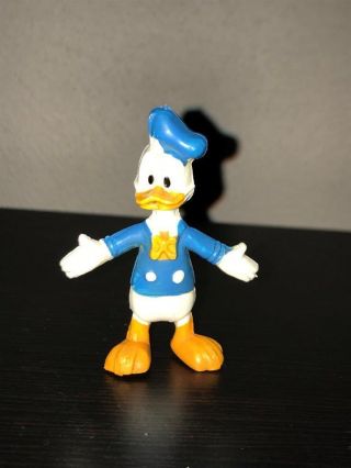 Vintage Donald Duck Miniflex Bend - Em Toy.  Walt Disney Productions (1960s)